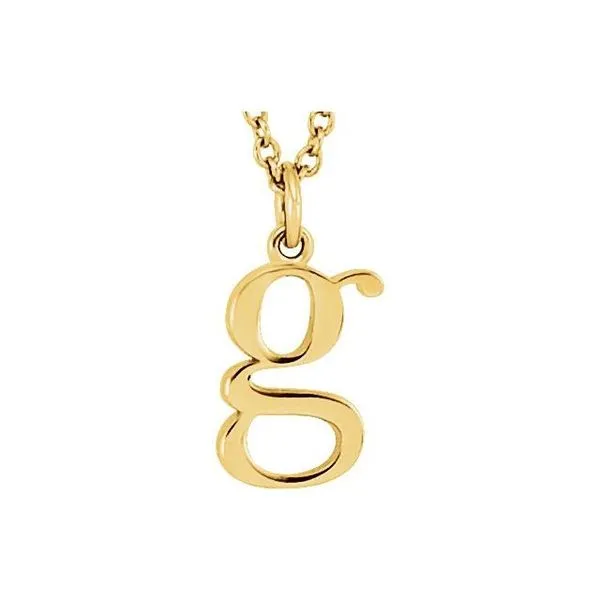 Lowercase Initial Necklace Henry B. Ball Jewelers Canton, OH