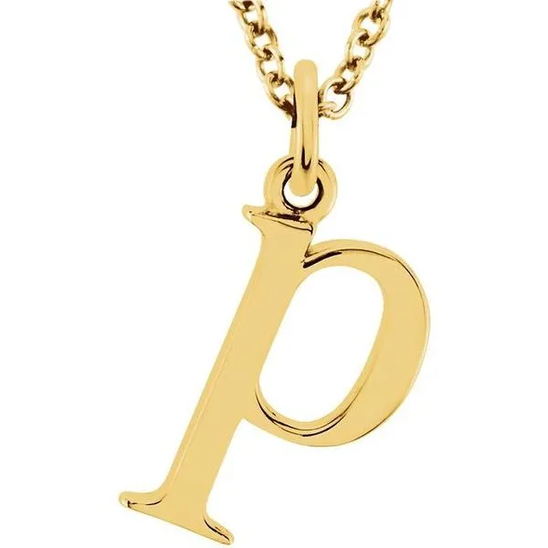 Lowercase Initial Necklace Henry B. Ball Jewelers Canton, OH