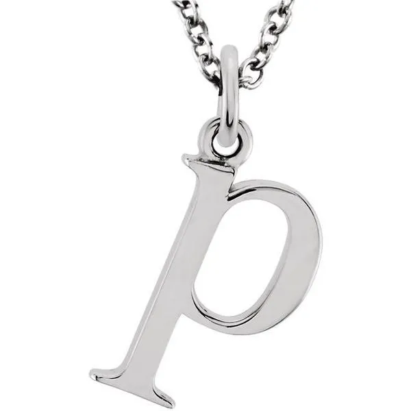 Lowercase Initial Necklace Gysbers Jewelry Waupun, WI