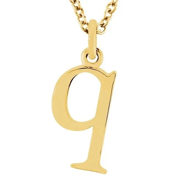 Lowercase Initial Necklace Henry B. Ball Jewelers Canton, OH