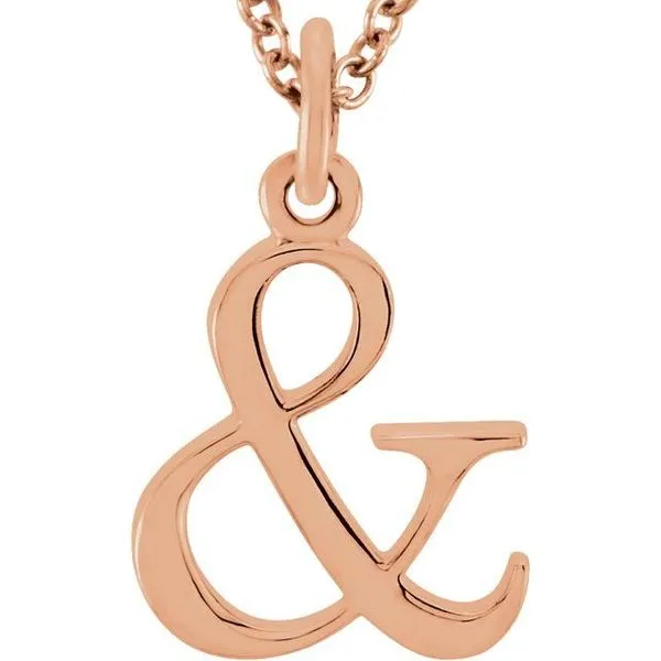 Lowercase Initial Necklace D'Errico Jewelry Scarsdale, NY