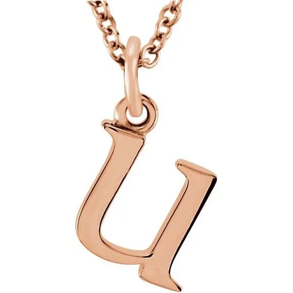 Lowercase Initial Necklace Gysbers Jewelry Waupun, WI