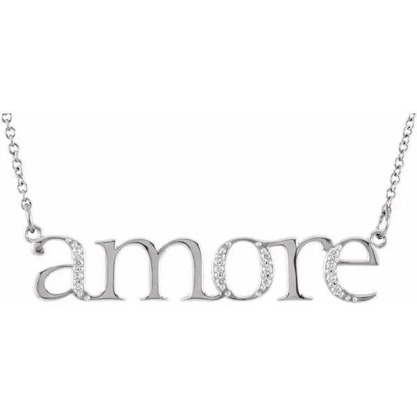 Accented Amore Necklace Hart's Jewelers Grants Pass, OR