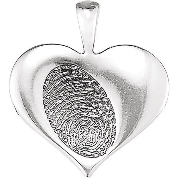 Heartprint Rose Pendant Image 3 Henry B. Ball Jewelers Canton, OH