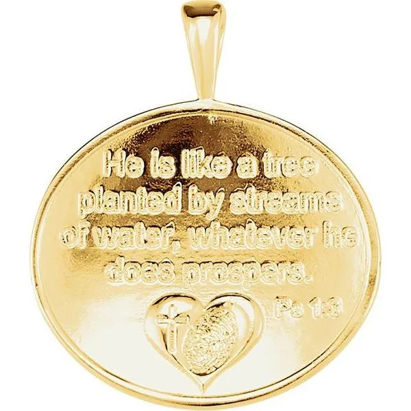 Heartprint Oak Tree Pendant Image 3 Moseley Diamond Showcase Inc Lexington, SC