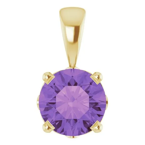 Round 4-Prong Scroll Setting® Pendant Hart's Jewelers Grants Pass, OR