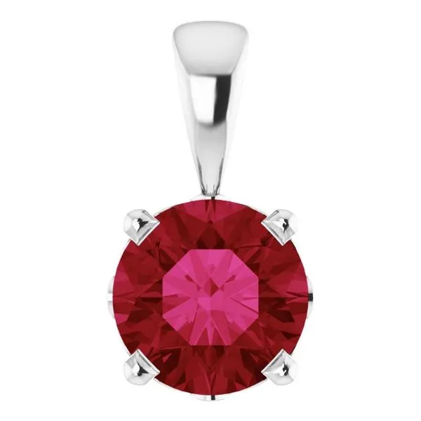 Round 4-Prong Scroll Setting® Pendant Bauble Patch Jewelers Comstock Park, MI