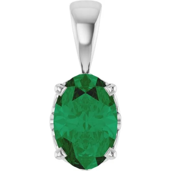 Oval 4-Prong Solitaire Pendant Hart's Jewelers Grants Pass, OR