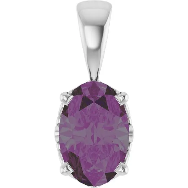 Oval 4-Prong Solitaire Pendant Smith Jewelers Franklin, VA