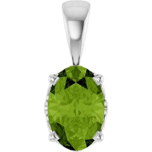 Oval 4-Prong Solitaire Pendant Hart's Jewelers Grants Pass, OR