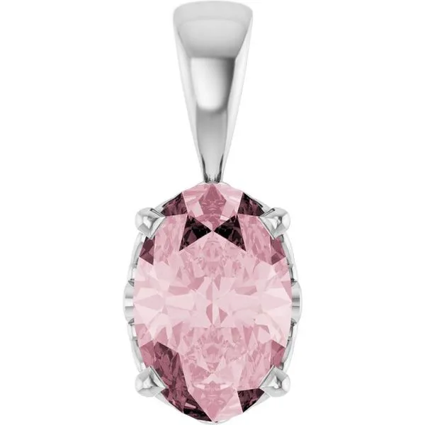 Oval 4-Prong Solitaire Pendant Cherry Street Jewelers Tulsa, OK