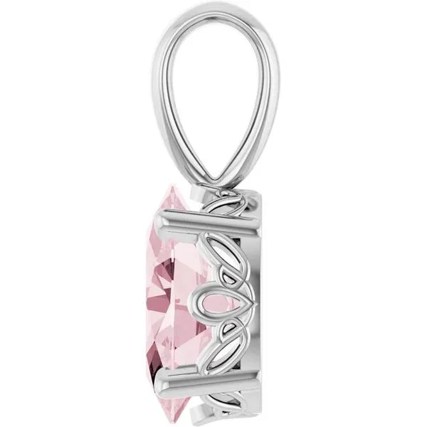 Oval 4-Prong Solitaire Pendant Image 3 Smith Jewelers Franklin, VA