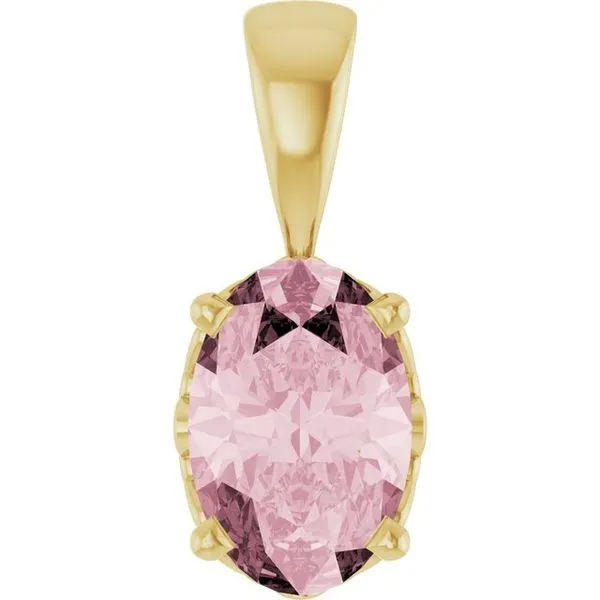 Oval 4-Prong Solitaire Pendant Gysbers Jewelry Waupun, WI