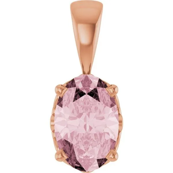 Oval 4-Prong Solitaire Pendant Cherry Street Jewelers Tulsa, OK