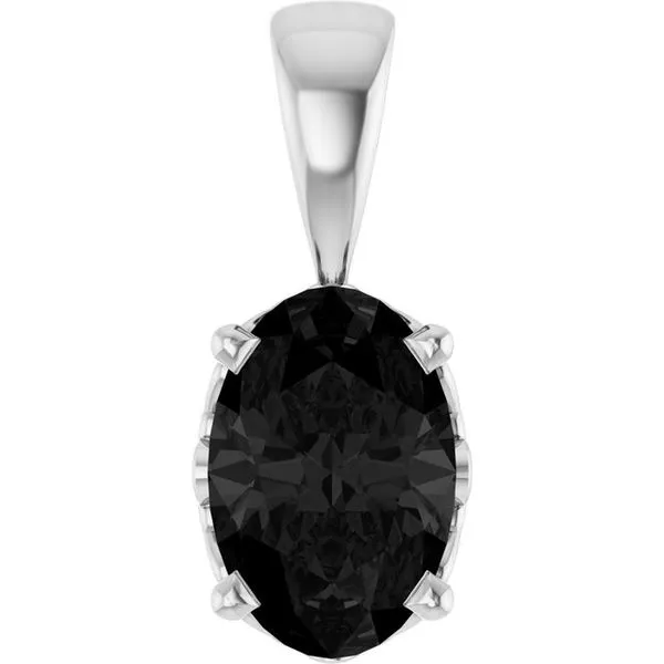 Oval 4-Prong Solitaire Pendant Hart's Jewelers Grants Pass, OR