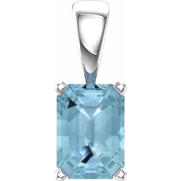 Emerald Scroll Setting® Pendant Cherry Street Jewelers Tulsa, OK