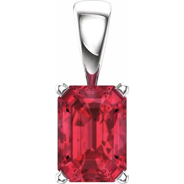 Emerald Scroll Setting® Pendant John E. Koller Jewelry Designs owasso, OK