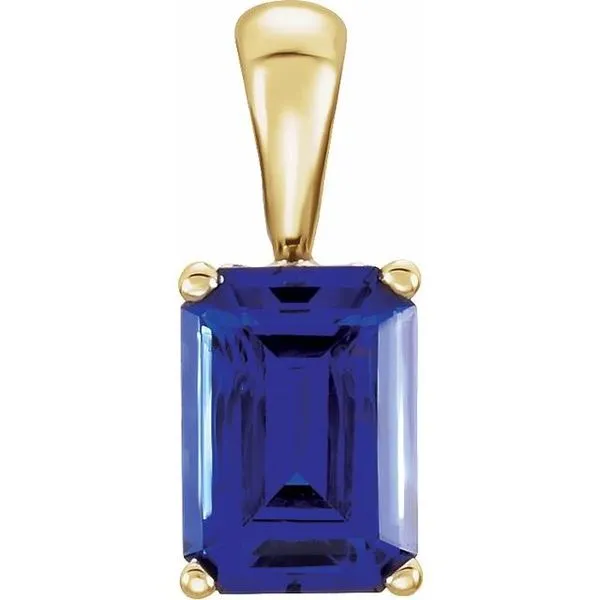 Emerald Scroll Setting® Pendant Henry B. Ball Jewelers Canton, OH