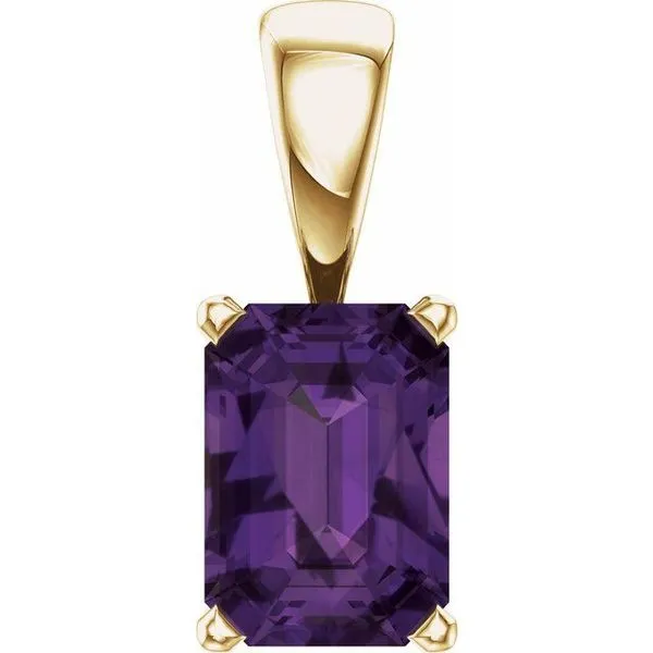 Emerald Scroll Setting® Pendant Mendham Jewelers Mendham, NJ