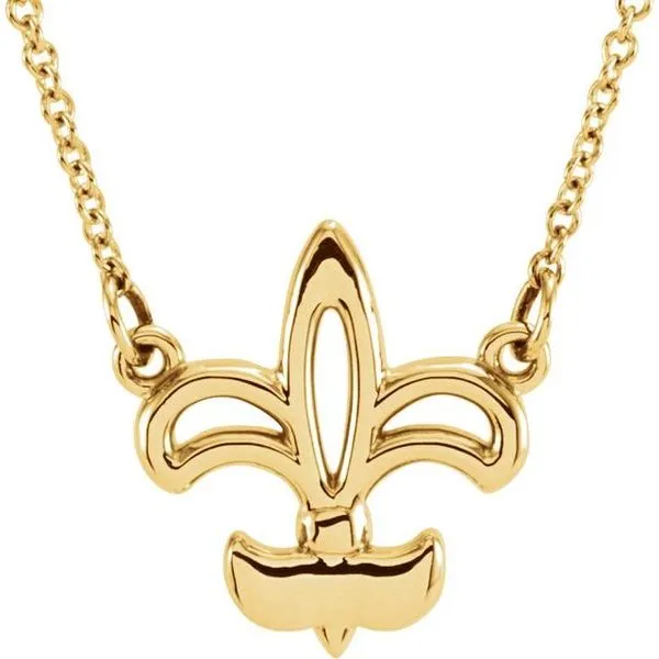 Fleur-de-lis Necklace Scirto's Jewelry Lockport, NY