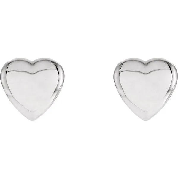 Heart Earrings Image 2 Scirto's Jewelry Lockport, NY