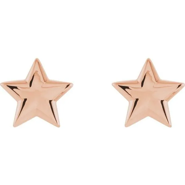 Star Earrings Image 2 Linwood Custom Jewelers Linwood, NJ