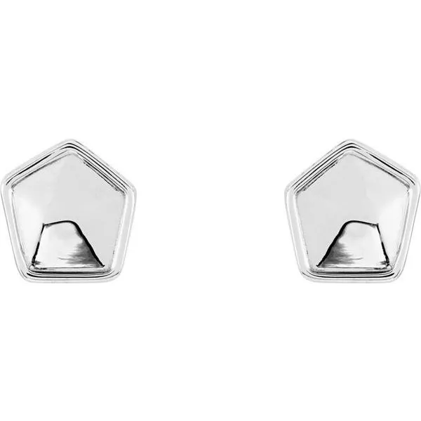 Geometric Stud Earrings Image 2 Linwood Custom Jewelers Linwood, NJ