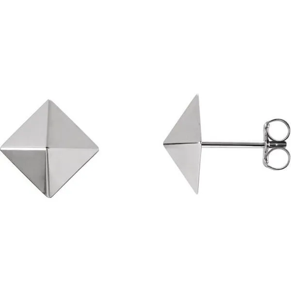 Pyramid Stud Earrings Hart's Jewelers Grants Pass, OR
