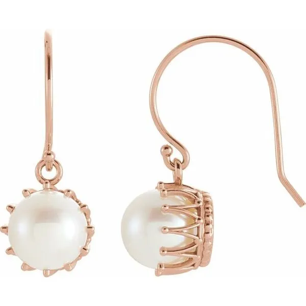 Pearl Crown Earrings Henry B. Ball Jewelers Canton, OH