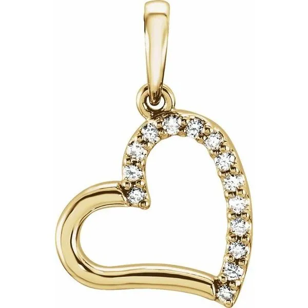 Accented Heart Pendant Hart's Jewelers Grants Pass, OR