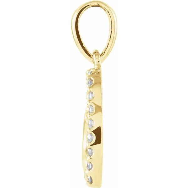 Accented Heart Pendant Image 2 Hart's Jewelers Grants Pass, OR