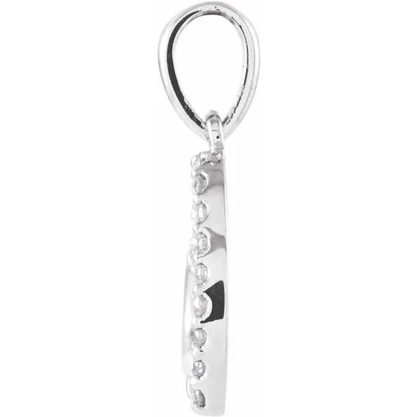 Accented Heart Pendant Image 2 Hart's Jewelers Grants Pass, OR