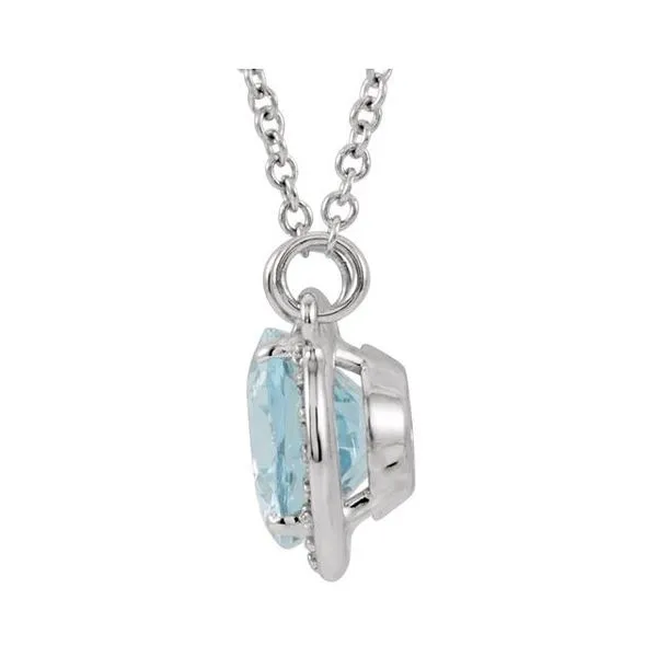 Halo-Style Necklace Image 2 M. J. Thomas Jewelers, Ltd. Stratford, CT
