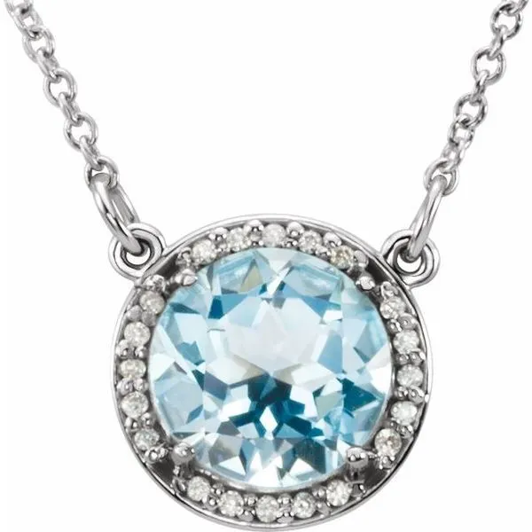 Halo-Style Necklace Hart's Jewelers Grants Pass, OR