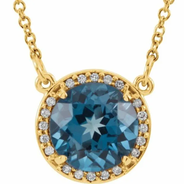 Halo-Style Necklace Hart's Jewelers Grants Pass, OR