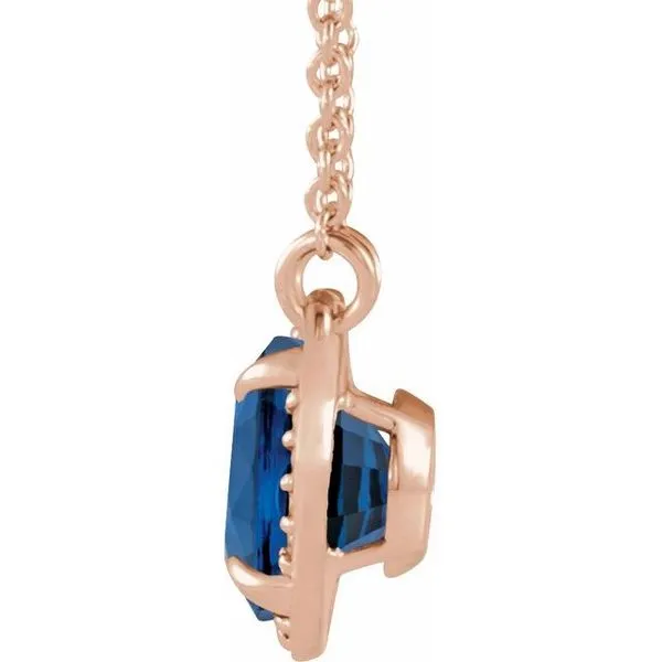 Halo-Style Necklace Image 2 Scirto's Jewelry Lockport, NY