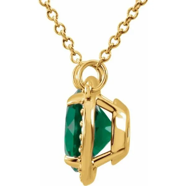 Halo-Style Necklace Image 2 Scirto's Jewelry Lockport, NY