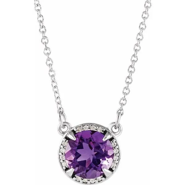 Halo-Style Necklace John E. Koller Jewelry Designs owasso, OK