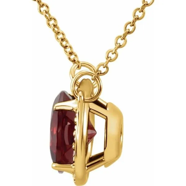 Halo-Style Necklace Image 2 Arnold's Jewelry and Gifts Logansport, IN