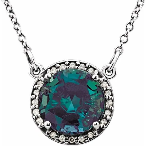 Halo-Style Necklace John E. Koller Jewelry Designs owasso, OK