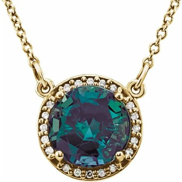 Halo-Style Necklace M. J. Thomas Jewelers, Ltd. Stratford, CT