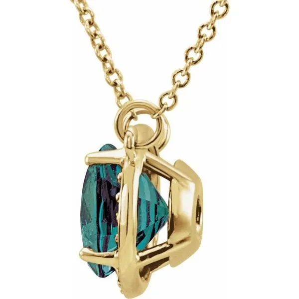 Halo-Style Necklace Image 2 Scirto's Jewelry Lockport, NY