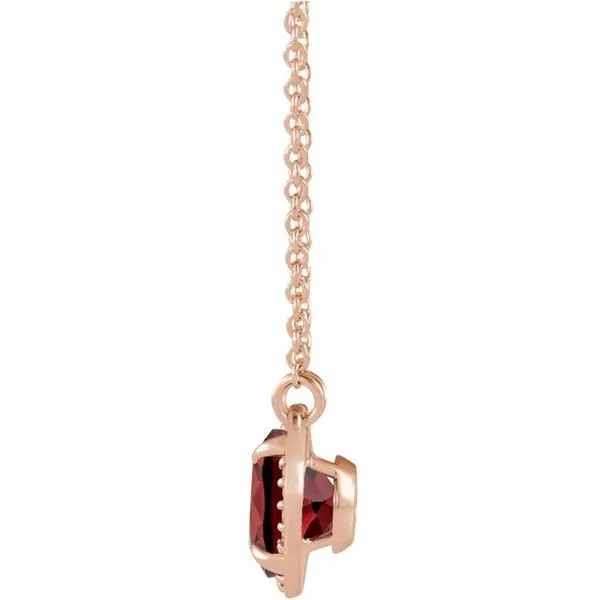 Halo-Style Necklace Image 2 Rick's Jewelers California, MD