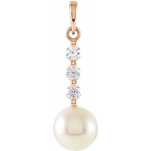 Accented Pearl Pendant M. J. Thomas Jewelers, Ltd. Stratford, CT