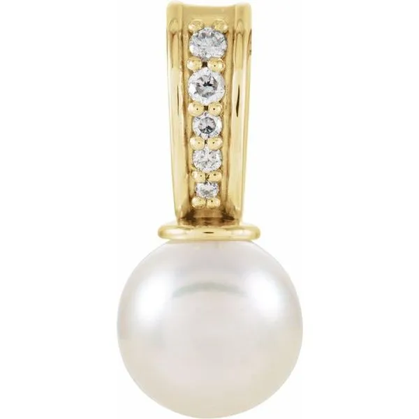 Accented Pearl Pendant John E. Koller Jewelry Designs owasso, OK