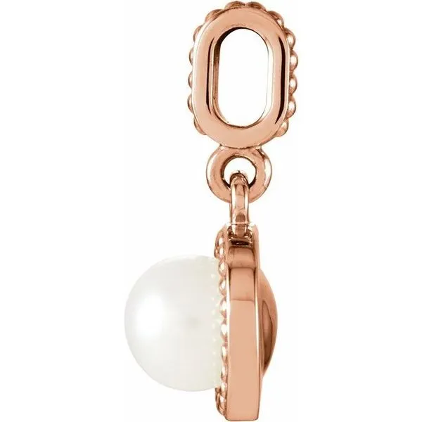 Beaded Pearl Pendant Image 2 Henry B. Ball Jewelers Canton, OH