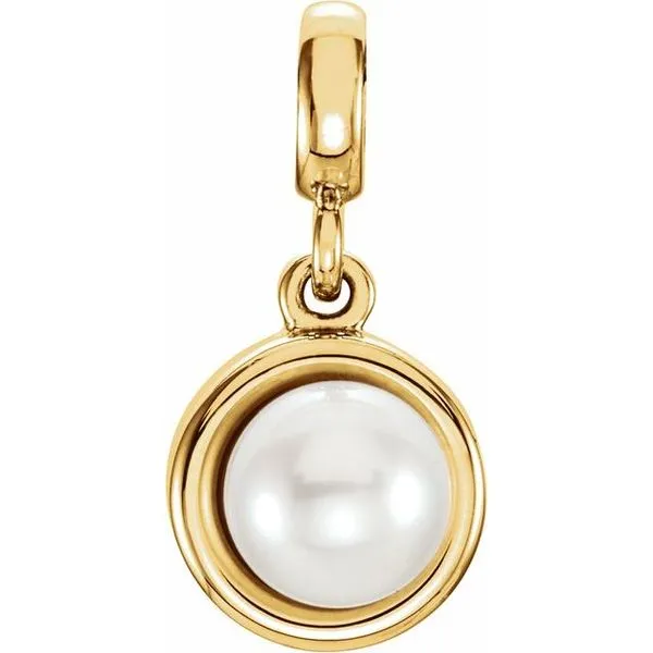Solitaire Pearl Pendant Scirto's Jewelry Lockport, NY