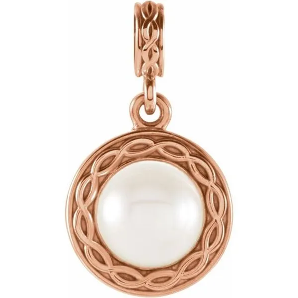 Solitaire Pearl Pendant Scirto's Jewelry Lockport, NY