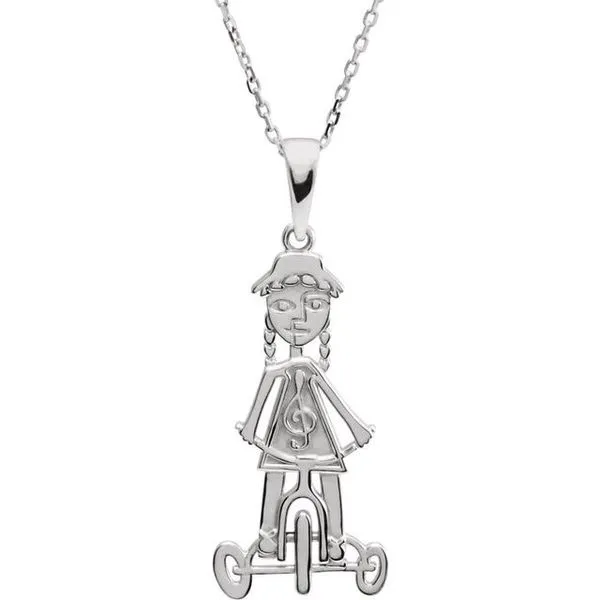 Little Red Tricycle Pendant Linwood Custom Jewelers Linwood, NJ
