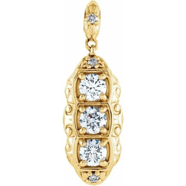 Three-Stone Pendant Hart's Jewelers Grants Pass, OR